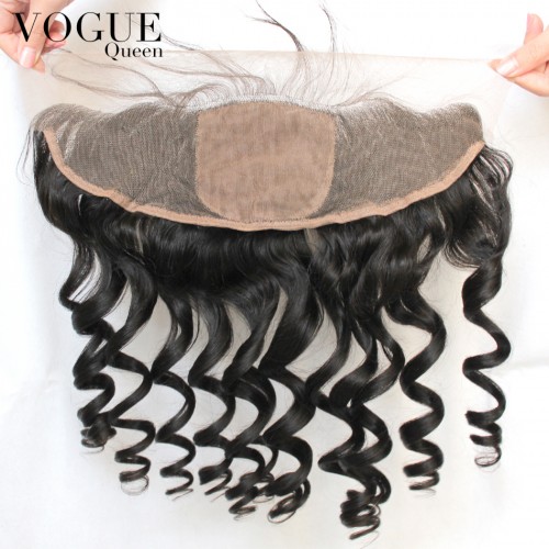 Brazilian Human Hair Curly 13x4 Silk Base Lace Frontal Closure,Full Lace Frontal With Baby Hair